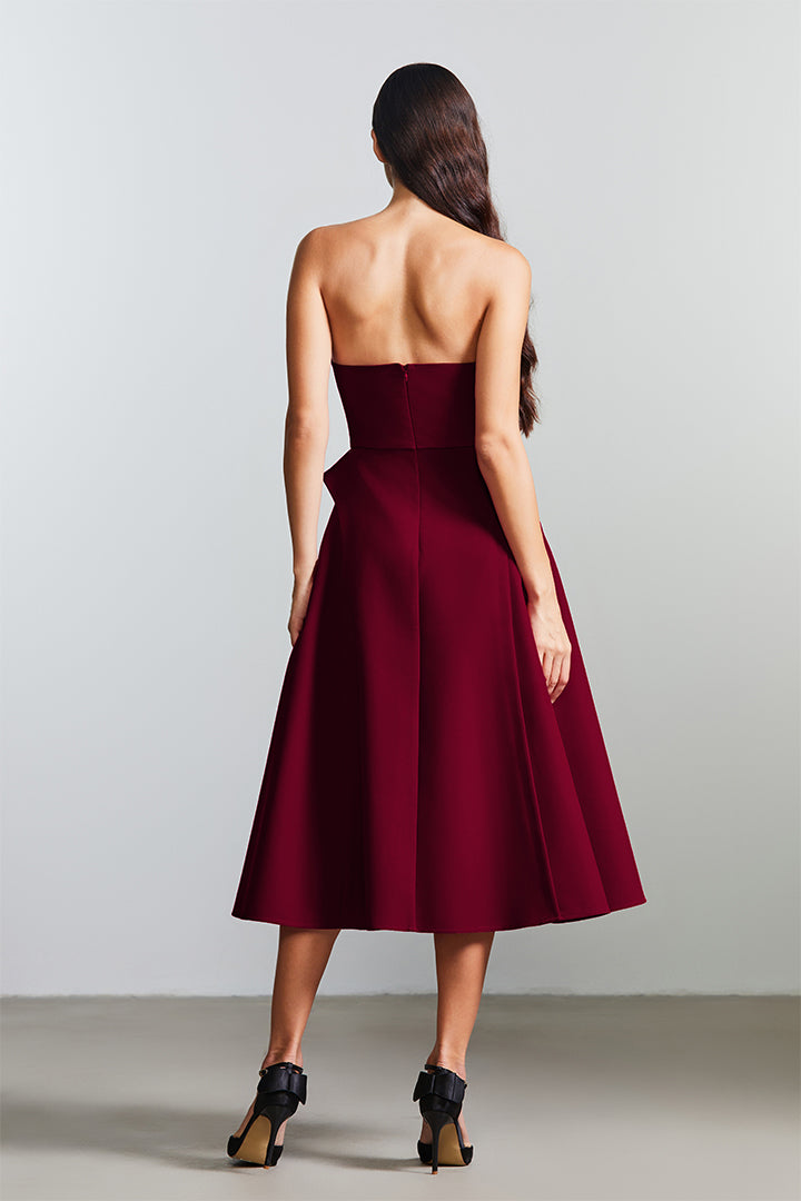 Fit And Flare Velvet Dress - Femi9 EG