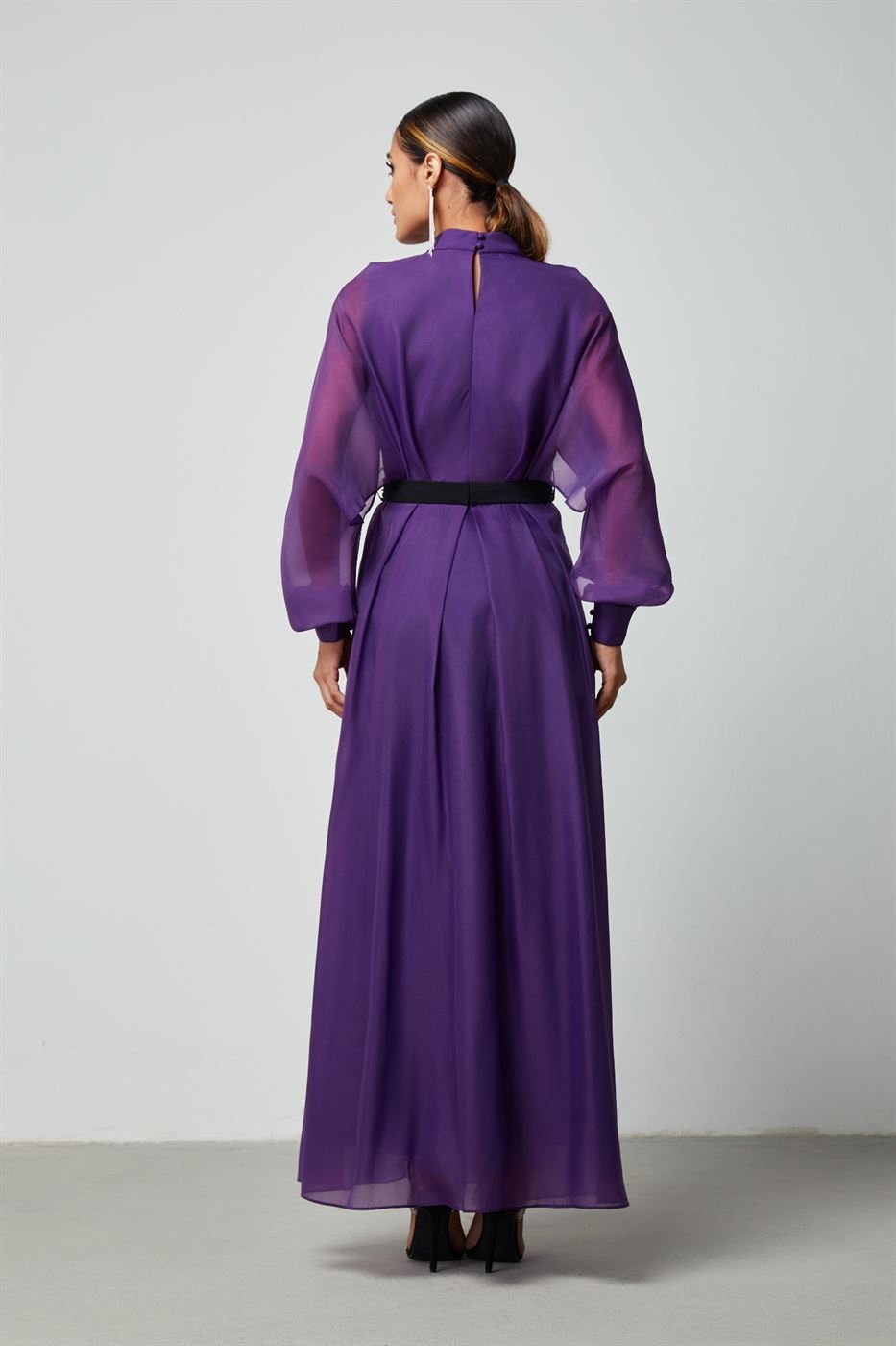 Long Sleeves Cape Dress - Femi9 EG