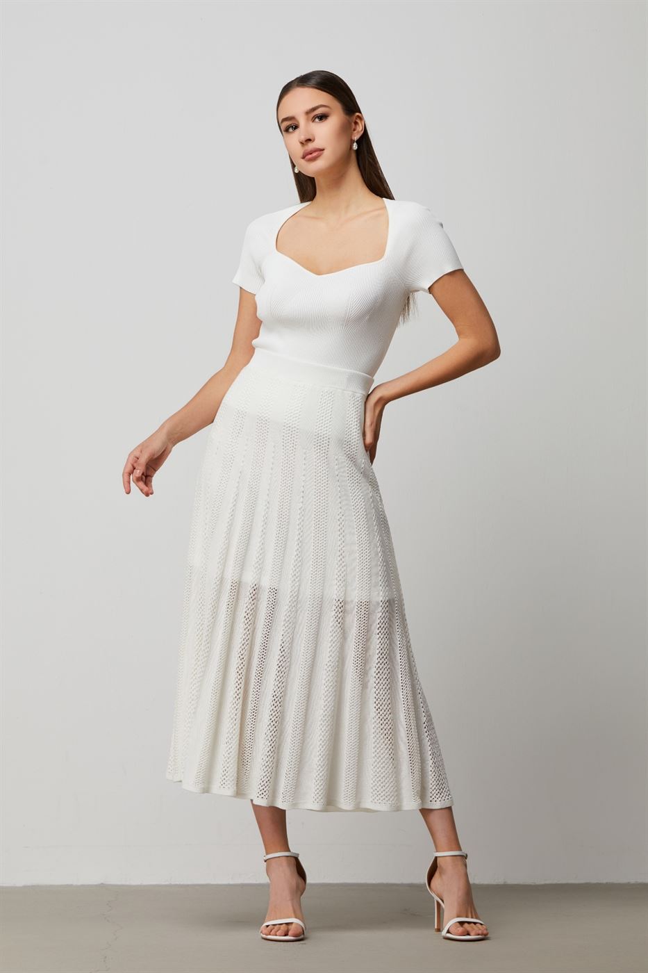 Strips Knitted Skirt - Femi9 EG