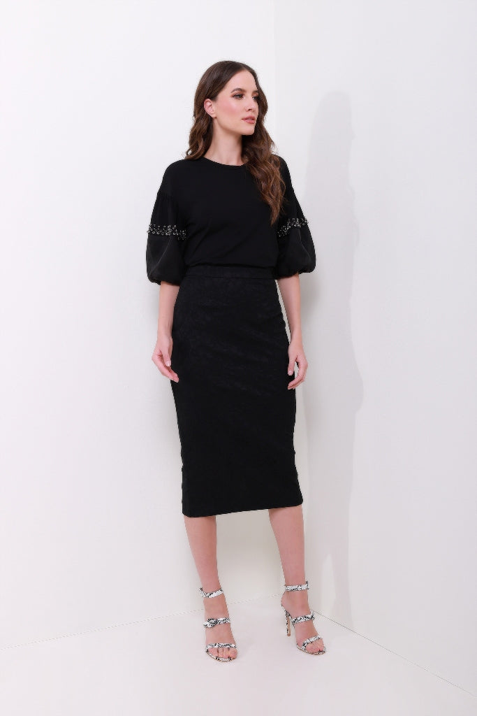 Lace Pencil Skirt - Femi9 EG