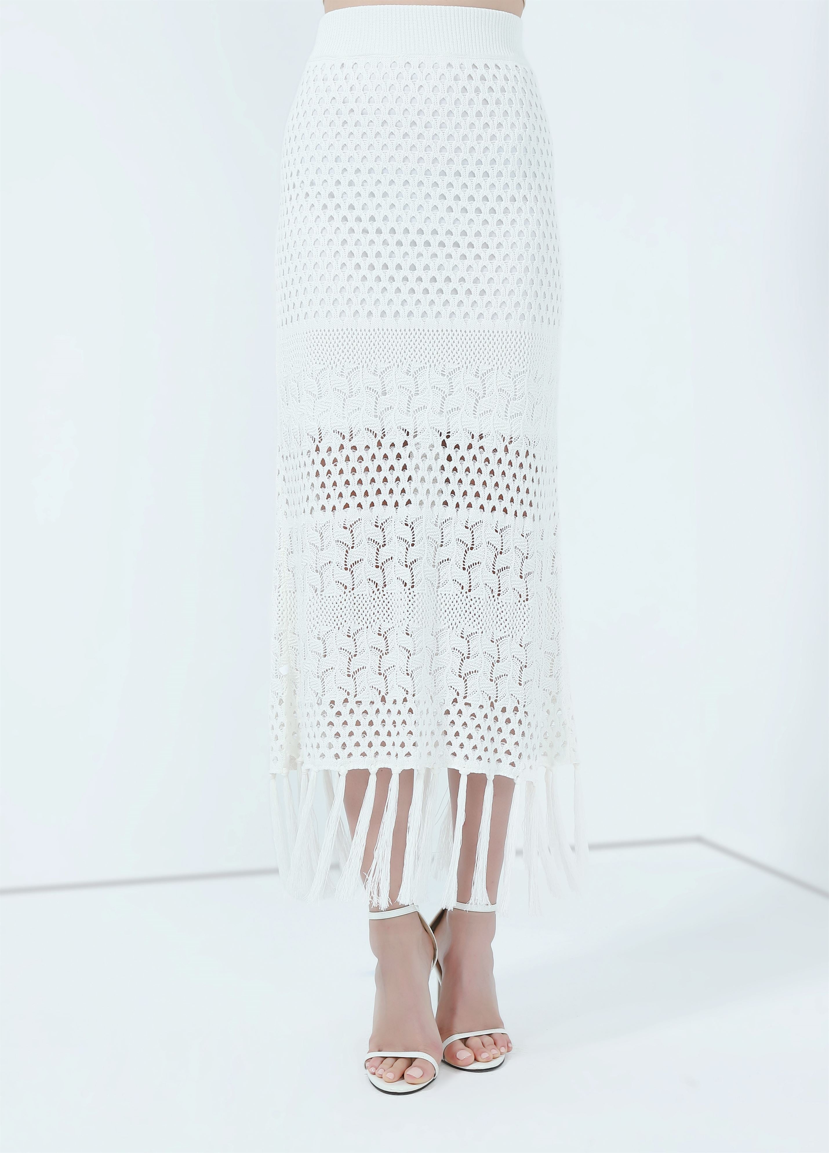 Crochet Tasseled Skirt - Femi9 EG