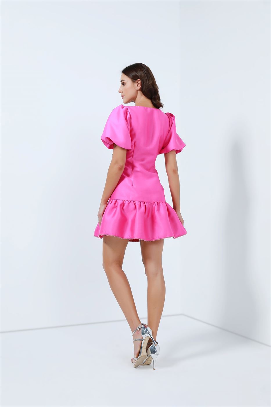 Sweetheart Chestline Mini Dress - Femi9 EG