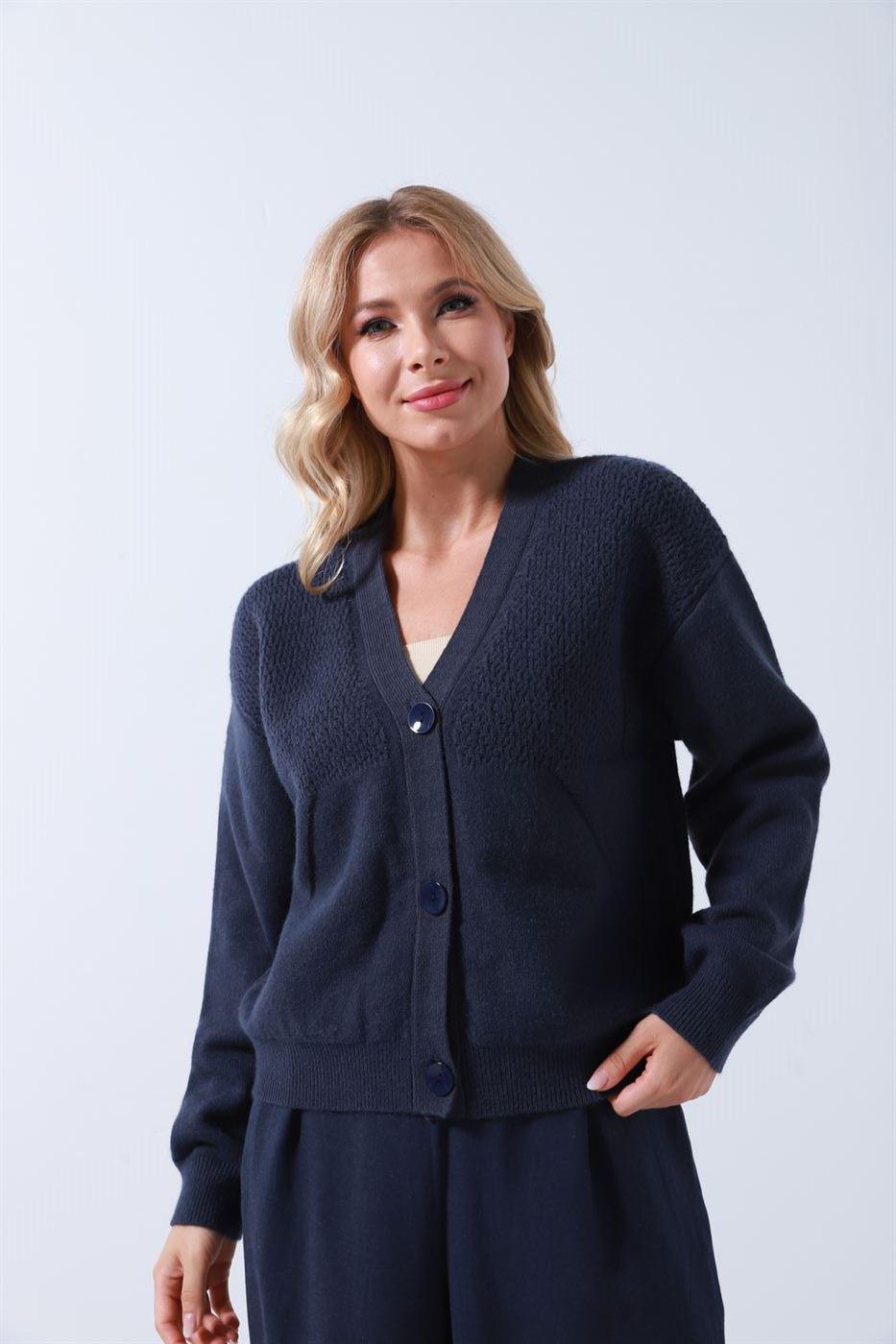 Loose Fit Normal Length Cardigan - Femi9 EG