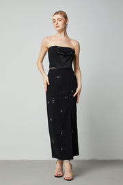 Column Embellished Skirt - Femi9 EG