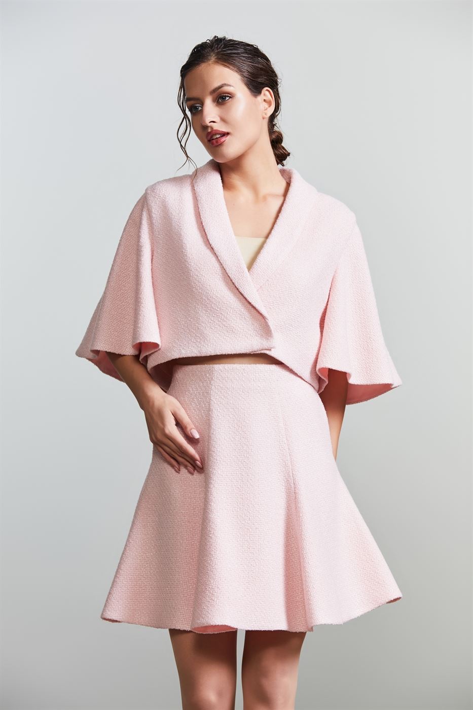 Short Cropped Cape Jacket - Femi9 EG