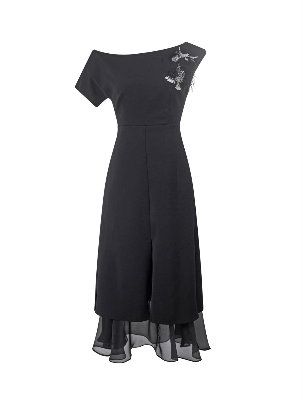 Feather Embellished Dress - Femi9 EG
