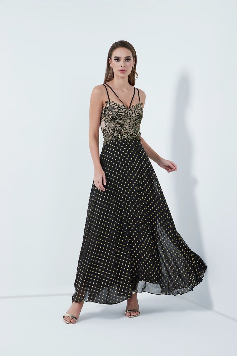 Dress Black - Gold - Femi9 EG
