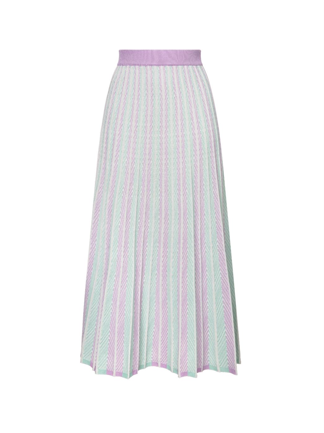 High Waist Stripe Skirt - Femi9 EG